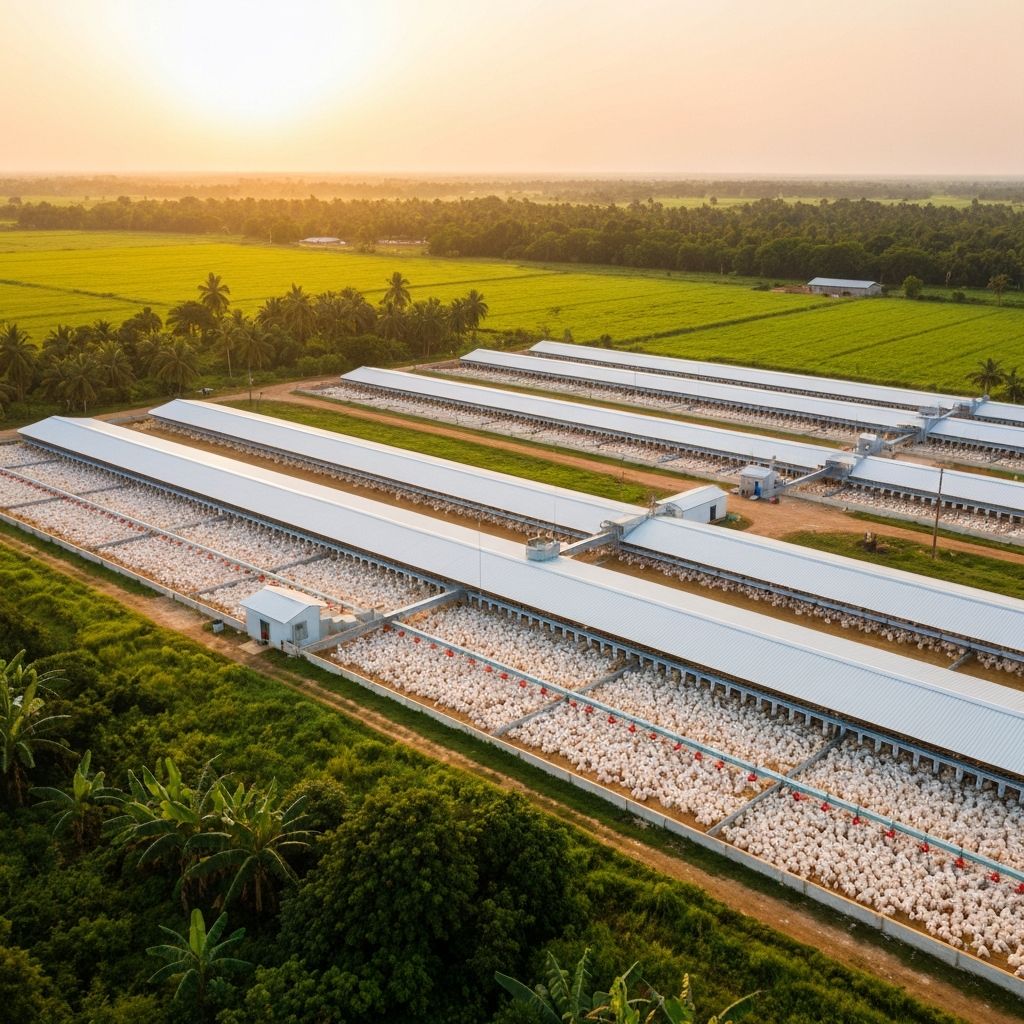 Modern poultry farm facility in Nigeria